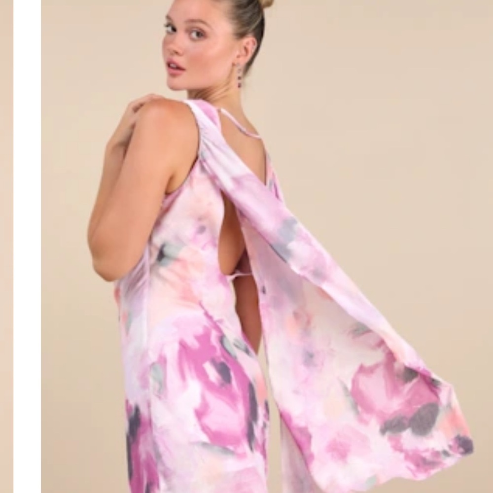 Lulus siya lilac cowl neck dress - Picture 2 of 8